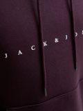 Maglia in felpa cappuccio Jack & Jones - melanzana - 1