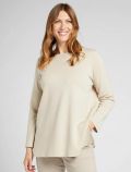 Maglia manica lunga curvy Luisa Viola - beige - 0