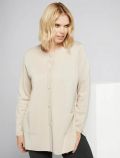 Maglia manica lunga curvy Luisa Viola - beige - 0
