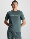 T-shirt manica corta sportiva Calvin Klein Sport - blu piombo - 0