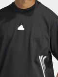 T-shirt manica corta sportiva Adidas - nero - 1