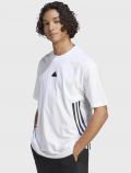 T-shirt manica corta sportiva Adidas - white - 0