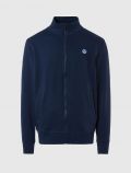 Maglia in felpa aperta North Sails - navy - 4