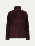 Maglia in pile con zip Cmp - burgundy - 0