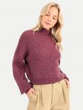 Pullover manica lunga Molly Bracken - rosso scuro - 0