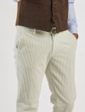 Pantalone casual - panna - 2