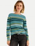 Pullover manica lunga Cecil - blu melange - 0