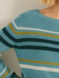 Pullover manica lunga Cecil - blu melange - 2