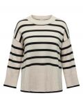 Maglia manica lunga curvy Carmakoma - bianco nero - 4