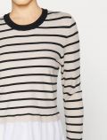 Maglia manica lunga curvy Carmakoma - bianco nero - 2