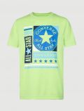 T-shirt manica corta sportiva Converse - verde - 0