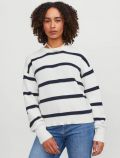 Pullover manica lunga Jjxx - blu bianco - 0