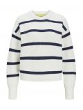 Pullover manica lunga Jjxx - blu bianco - 4