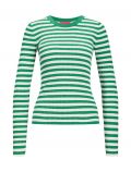 Maglia manica lunga Jjxx - verde bianco - 4