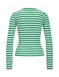 Maglia manica lunga Jjxx - verde bianco - 5