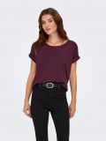 T-shirt manica corta Only - bordeaux - 0