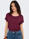 T-shirt manica corta Only - burgundy - 2