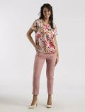 Camicia manica corta Emme - fucsia arancio - 1