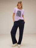 T-shirt manica corta Street One - lilla - 1