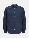 Camicia manica lunga casual Jack & Jones - navy blazer - 0