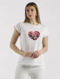 T-shirt manica corta Iblues - bianco rosso - 0