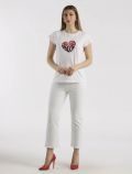 T-shirt manica corta Iblues - bianco rosso - 1