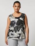 Top curvy Persona - bianco nero - 0