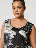 Top curvy Persona - bianco nero - 1