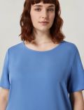 Camicia manica corta curvy Persona Now - azzurro - 2