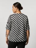 Camicia manica corta curvy Persona Now - bianco nero - 3