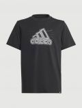 T-shirt manica corta sportiva Adidas - nero - 0