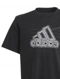 T-shirt manica corta sportiva Adidas - nero - 1