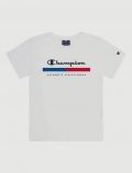 T-shirt manica corta sportiva Champion - bianco - 0