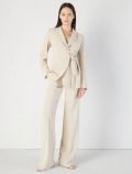 Giacca in stuoia, fodera in cotone - beige melange - 2