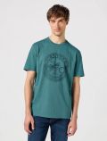 T-shirt manica corta Wrangler - turchese - 0