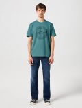 T-shirt manica corta Wrangler - turchese - 1