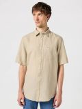 Camicia manica corta casual Wrangler - taupe - 0