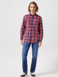 Camicia manica lunga casual Wrangler - rosso - 1