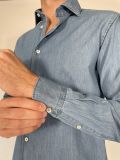 Camicia manica lunga Xacus - denim chiaro - 1