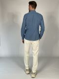 Camicia manica lunga Xacus - denim chiaro - 4