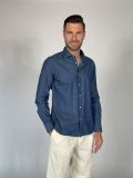 Camicia manica lunga Xacus - denim scuro - 2