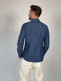 Camicia manica lunga Xacus - denim scuro - 4
