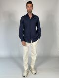 Camicia manica lunga Xacus - blu - 2