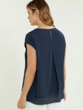 Maglia manica corta curvy Luisa Viola - blu - 3