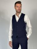 Abito con gilet Corneliani - blu notte - 9