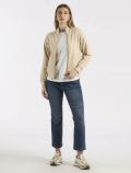 Maglia in felpa aperta Yes Zee - beige - 1