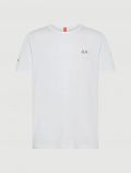T-shirt manica corta sportiva Sun68 - bianco - 0