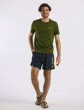 T-shirt manica corta sportiva Sun68 - verde scuro - 1