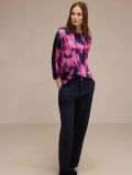 Maglia manica lunga Street One - fucsia nero - 1