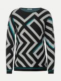 Pullover manica lunga Cecil - black - 4